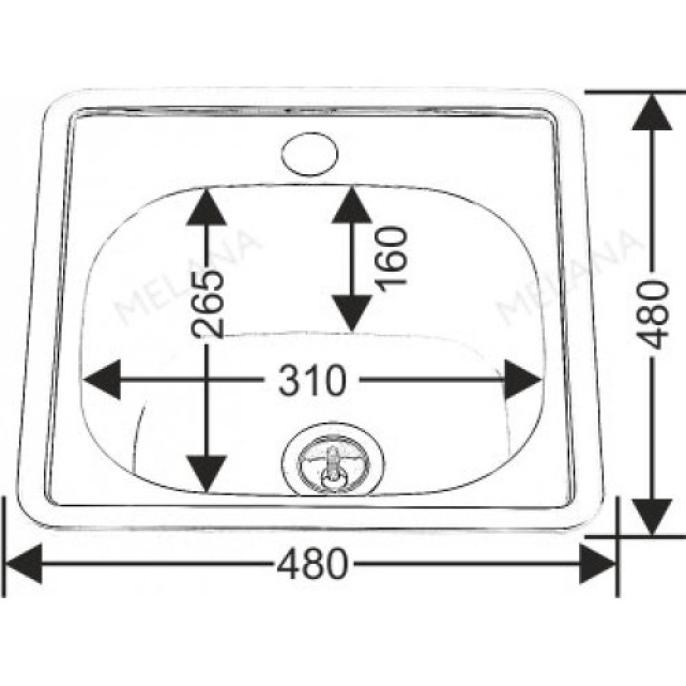 врезная мойка melana mln 3838